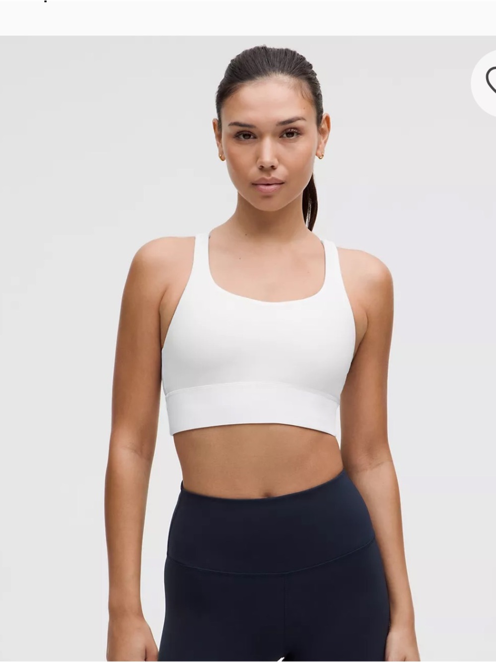 lululemon athletica Energy White Sports Bra